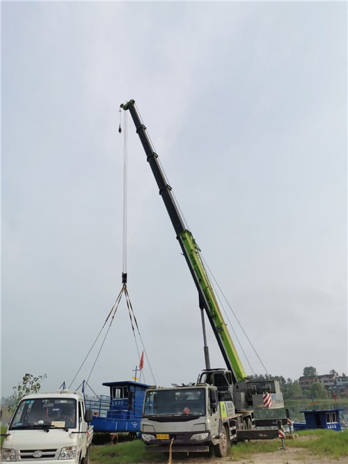 商水县桥梁建设吊装案例